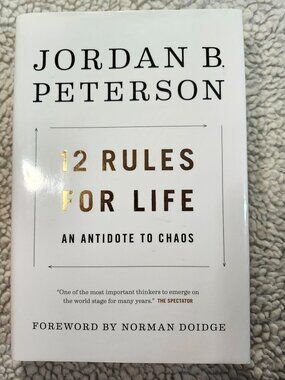 Jordan B. Peterson 12 Rules for Life Hardcover 2018 Self-Help Psychology Book